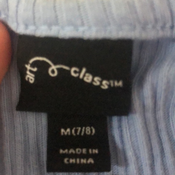 Blue long sleeve shirt for girls - Picture 3 of 3